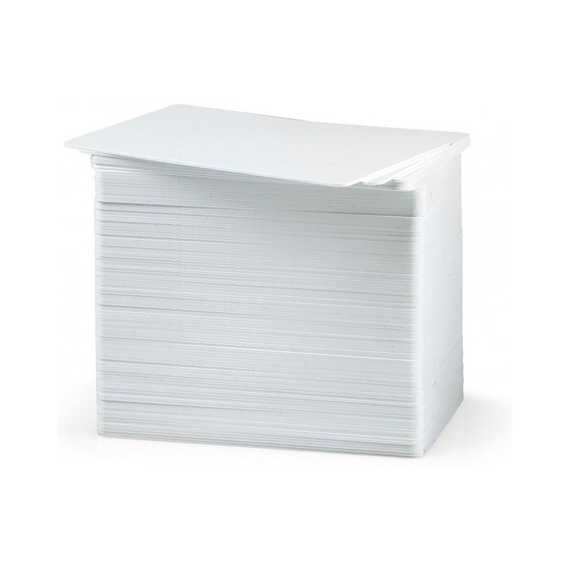 Cartes Zebra Premier PVC, CR-80, blanc, lot de 500