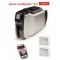 Imprimante de cartes Zebra ZC300, simple face, USB, Ethernet, écran LCD, QuikCard kit