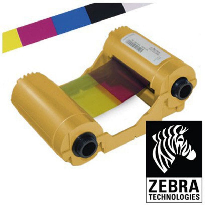 Ruban couleur Zebra pour ZXP3, YMCKO, 280 faces