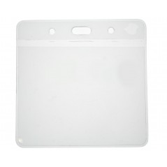 Porte-badge souple, horizontal, transparent, format 102 x 81 mm