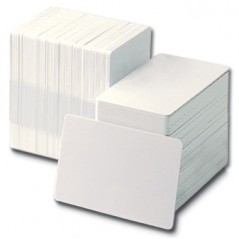 Cartes PVC haute qualité, CR-80, blanc, lot de 100