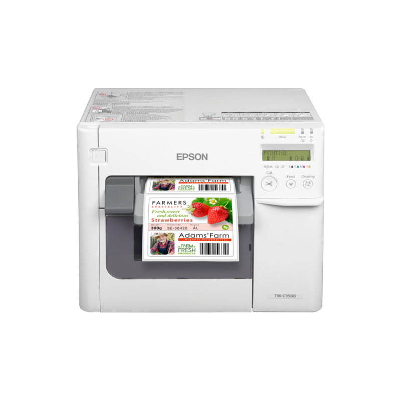 Imprimante étiquettes couleur Epson ColorWorks C3500, USB, Ethernet,  auto-cutter