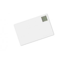 Cartes PVC, CR-80, blanc, avec holopatch argent, lot de 100