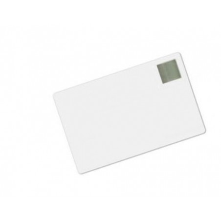 Cartes PVC, CR-80, blanc, avec holopatch argent, lot de 100