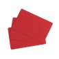 Cartes Evolis PVC, CR-80, rouge, 30 mil, lot de 100