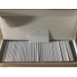 Cartes PVC, CR-80, blanc, avec perforation, orientation horizontale, 20 mil, lot de 500