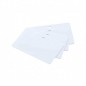 Cartes PVC, CR-80, blanc, avec perforation, orientation horizontale, 20 mil, lot de 500