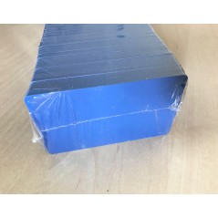 Cartes PVC bleu, CR-80, 30 mil, lot de 500