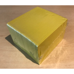 Cartes PVC jaune, CR-80, 30 mil, lot de 100