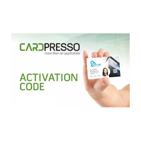 Logiciel CardPresso XXS, licence numérique, code d'activation (fichier pdf)