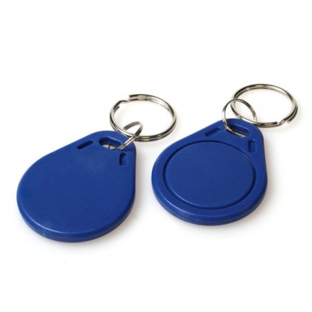 Porte-clés RFID Mifare Classic® 1K EV1, 4 byte UID, bleu, lot de 100