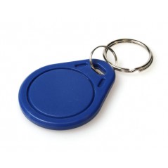 Porte-clés RFID compatibles Mifare 1K, Fudan, bleu, lot de 100