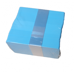 Cartes PVC bleu clair (light blue), CR-80, 30 mil, lot de 100