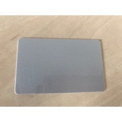 Cartes PVC, CR-80, argent metallisé, 30 mil, lot de 100