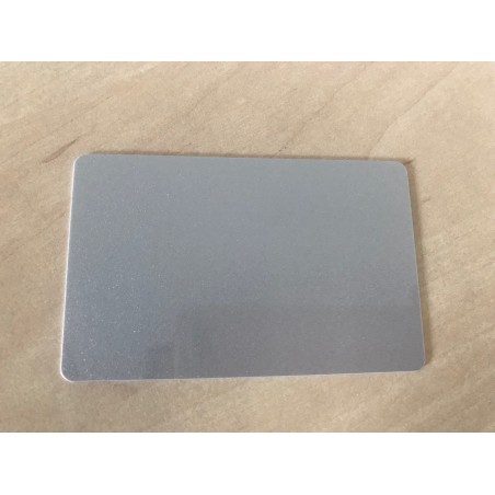 Cartes PVC, CR-80, argent metallisé, 30 mil, lot de 100